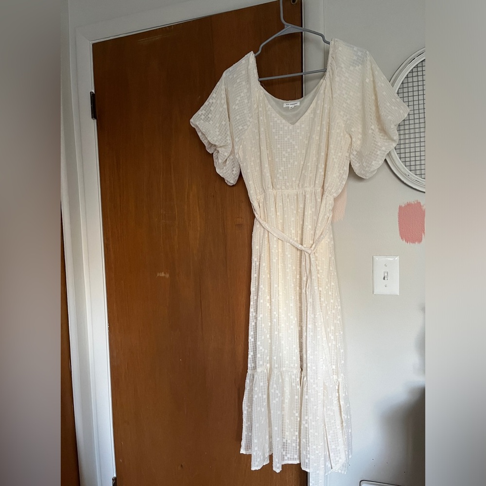 Blu pepper cream dress